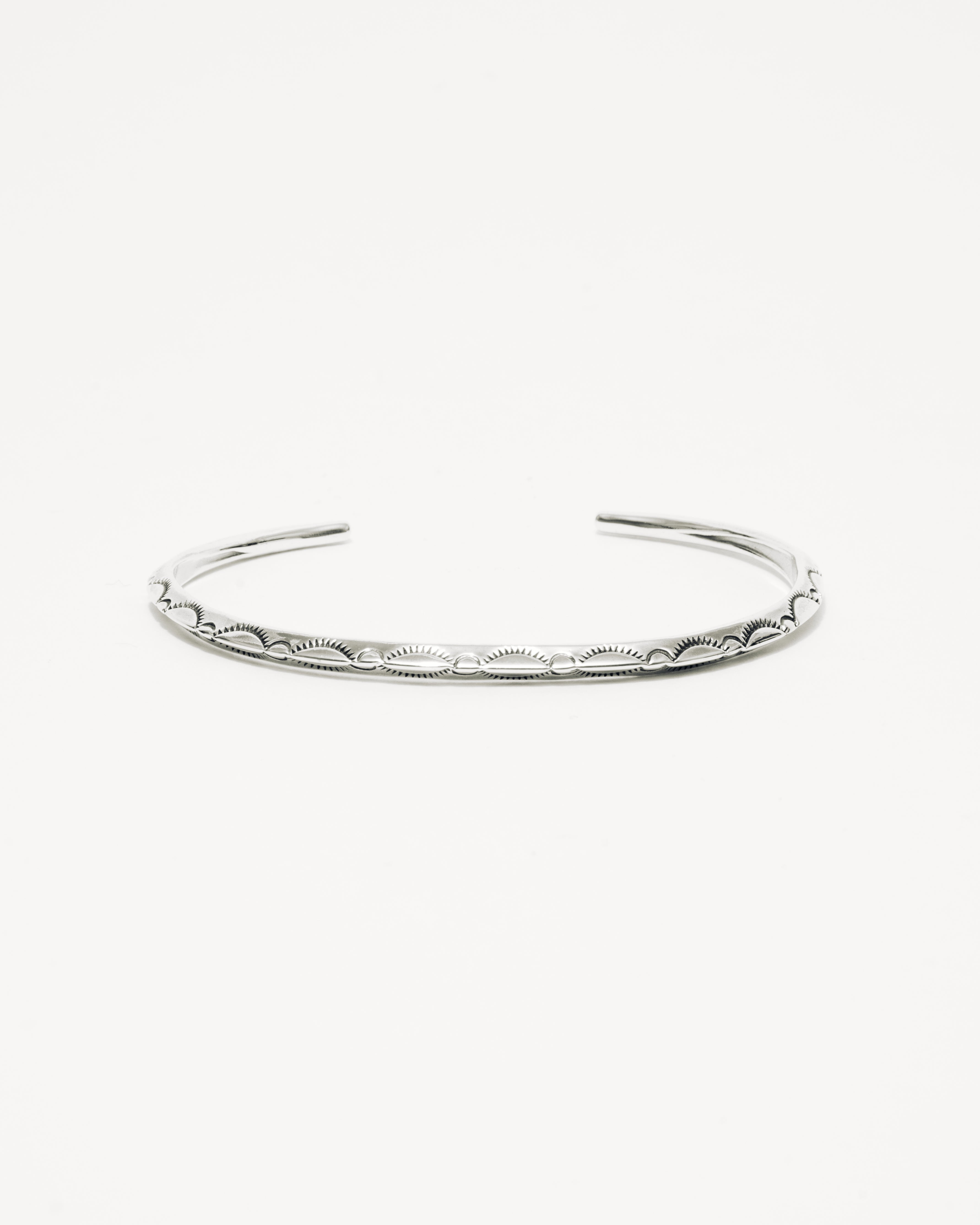 Larry Smith Men's Extra Thin Triangle Sterling Silver Cuff