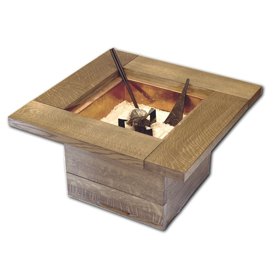 ならの角火鉢～陽 hinata +道具セット – 【火鉢専門通販ショップ】火鉢