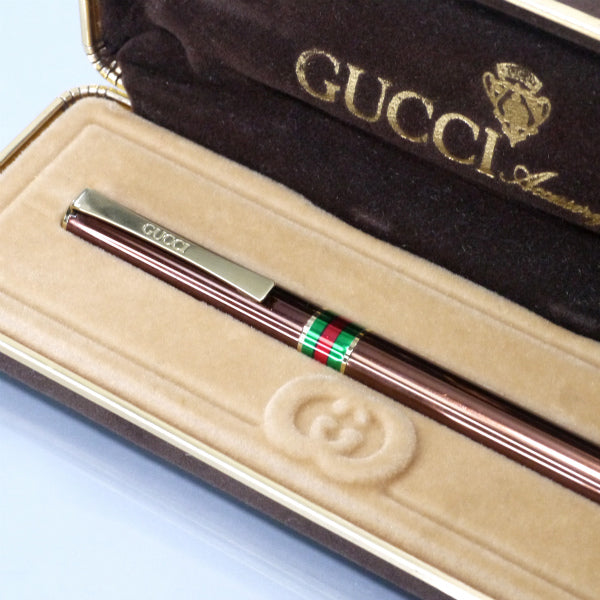 OLD Gucci シェリーラインボールペン（茶/箱付き） – Vintage Shop Rococo