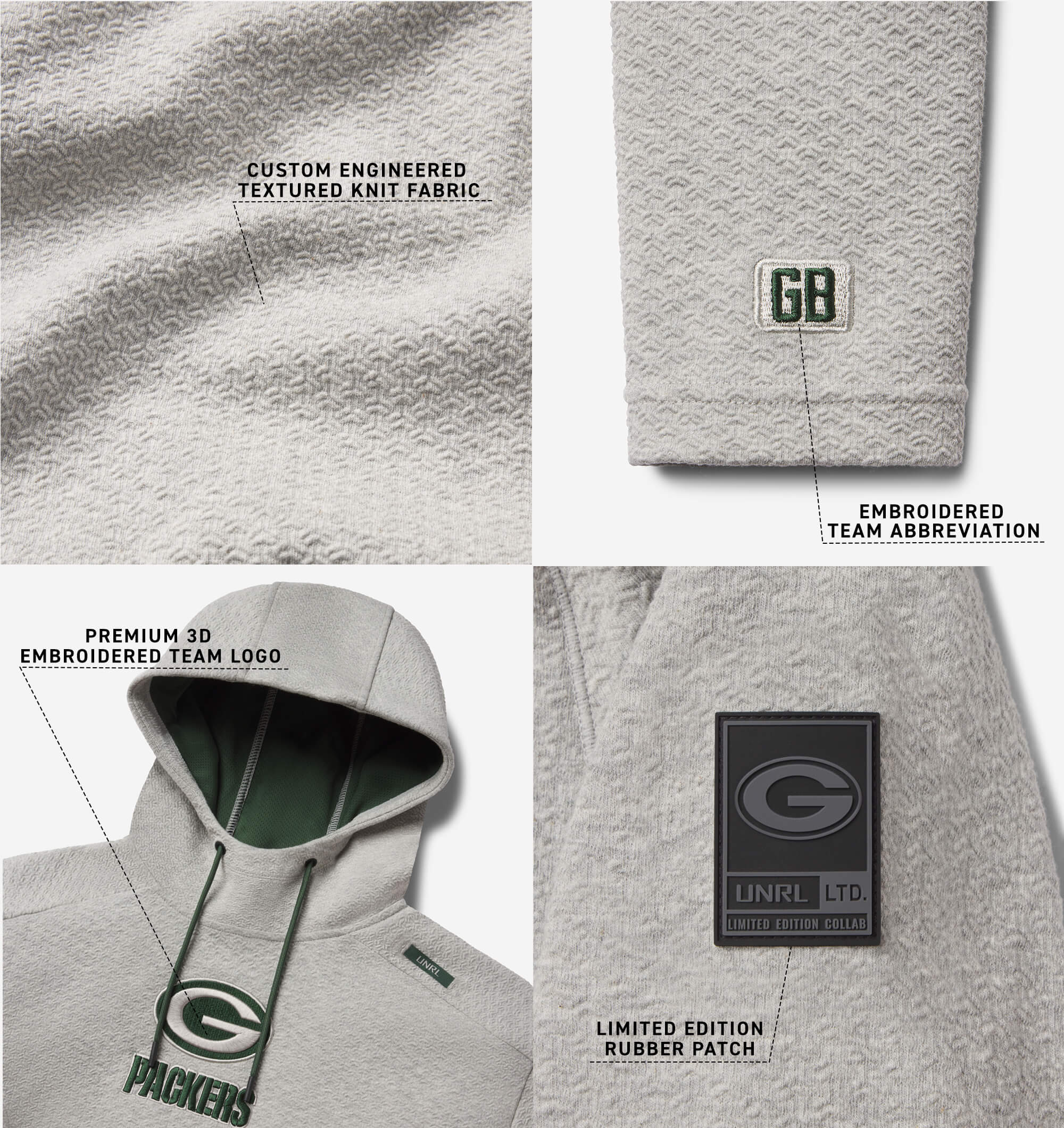 UNRL x NFL Vol. 4 | Green Bay Packers Ascend Hoodie