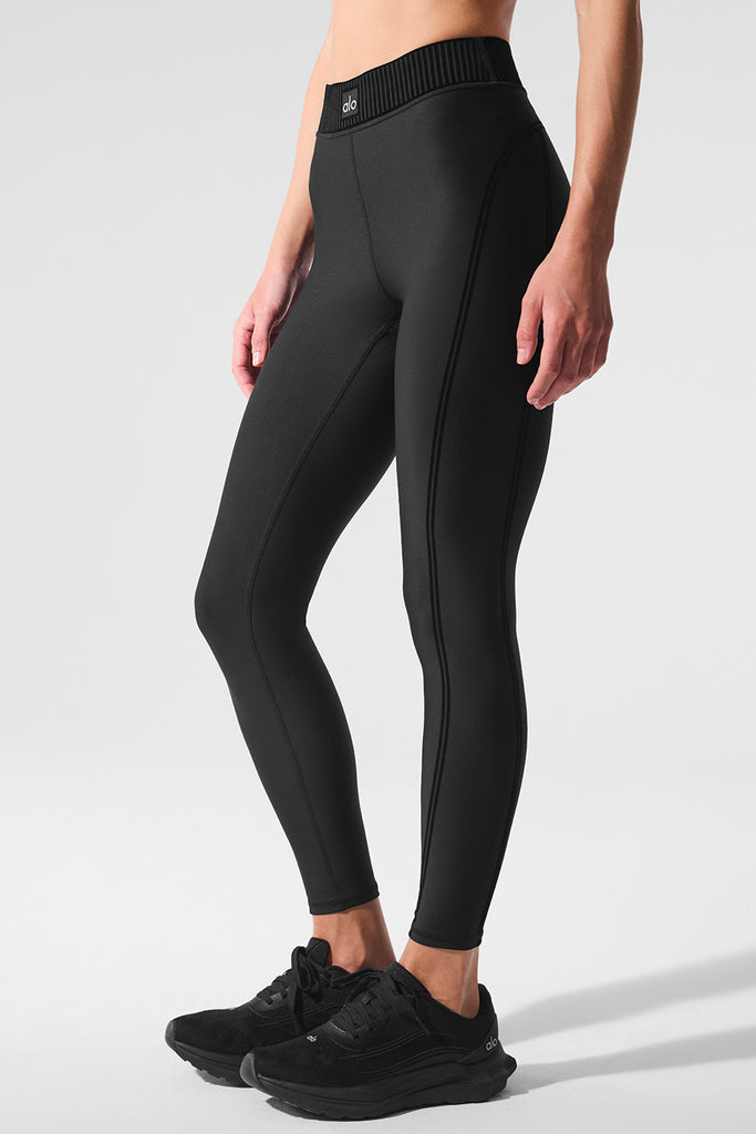 Airlift High-Waist 7/8 Line Up Legging - Black | ALO