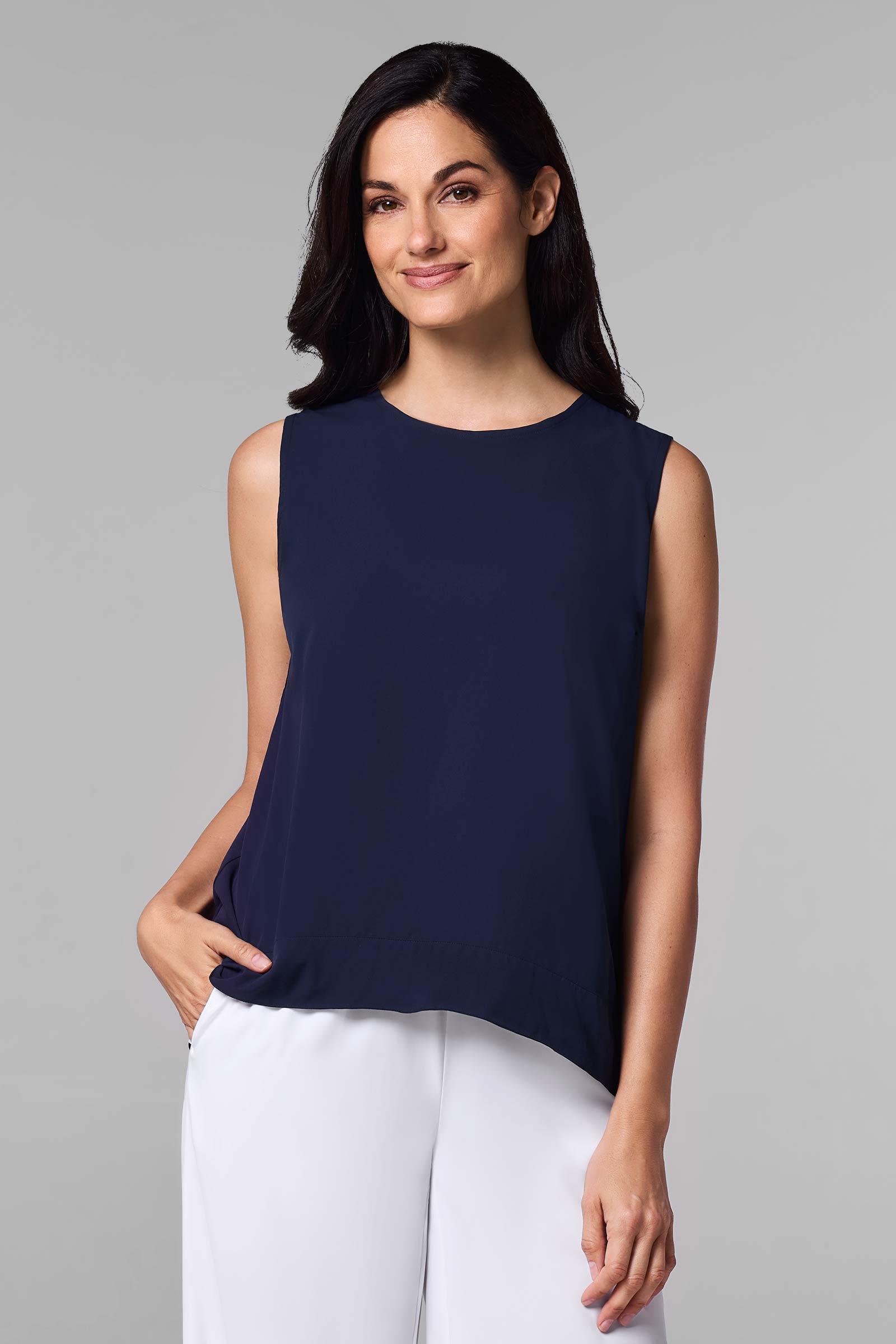 Women's St. Tropez Swing Tank Top | Navy UPF 50+