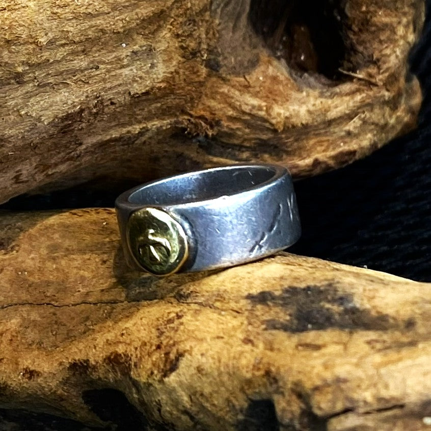 ゴローズ goro's [特注][希少][OLD]平打ちリング(11.5号)※ネーム/年号