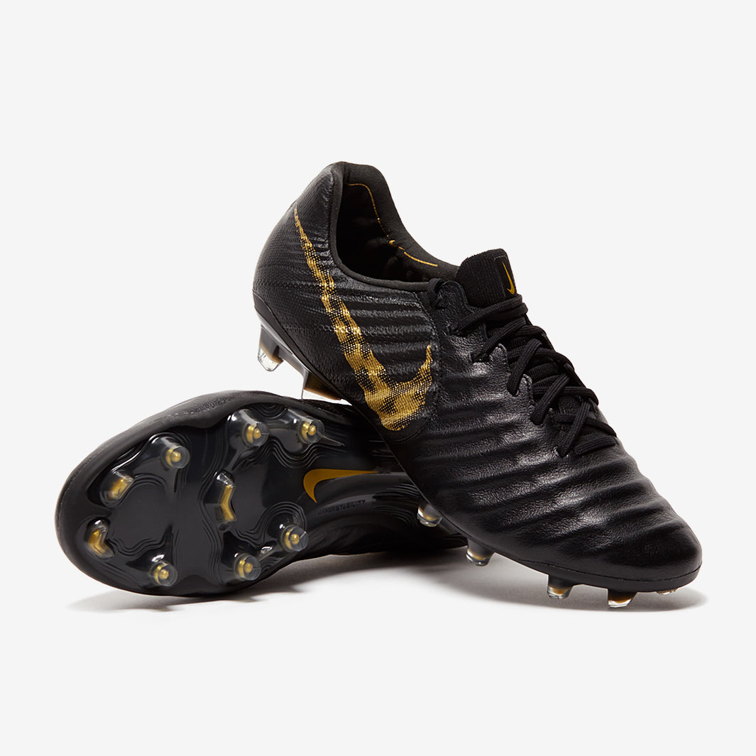 Nike Tiempo Legend VII Elite FG - Black/Metallic Gold - Firm