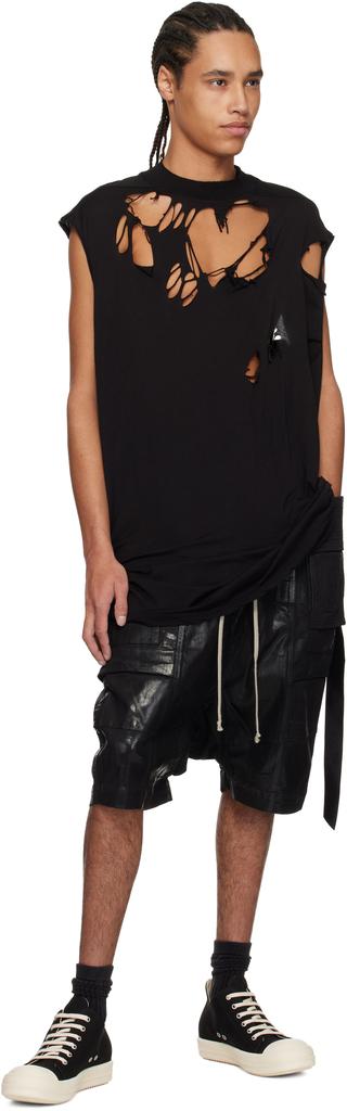 Rick Owens Black Hollywood Tarp T-shirt - T-Shirts - Compare