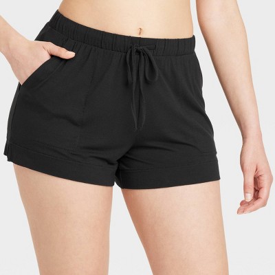 Women's Cloud Knit Modal Pajama Shorts - Auden™ Black XS: Modal