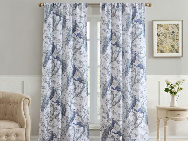 ローラアシュレイ オーダーカーテン 巾228cm×丈207cm×1枚 巾調整可