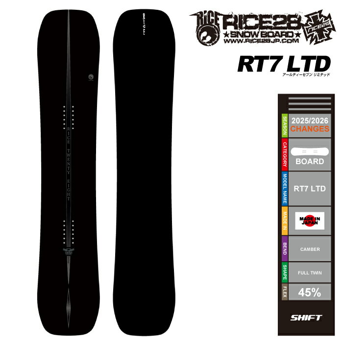 楽天市場】Rice28 RT7（ボード｜スノーボード用品）：ウィンター