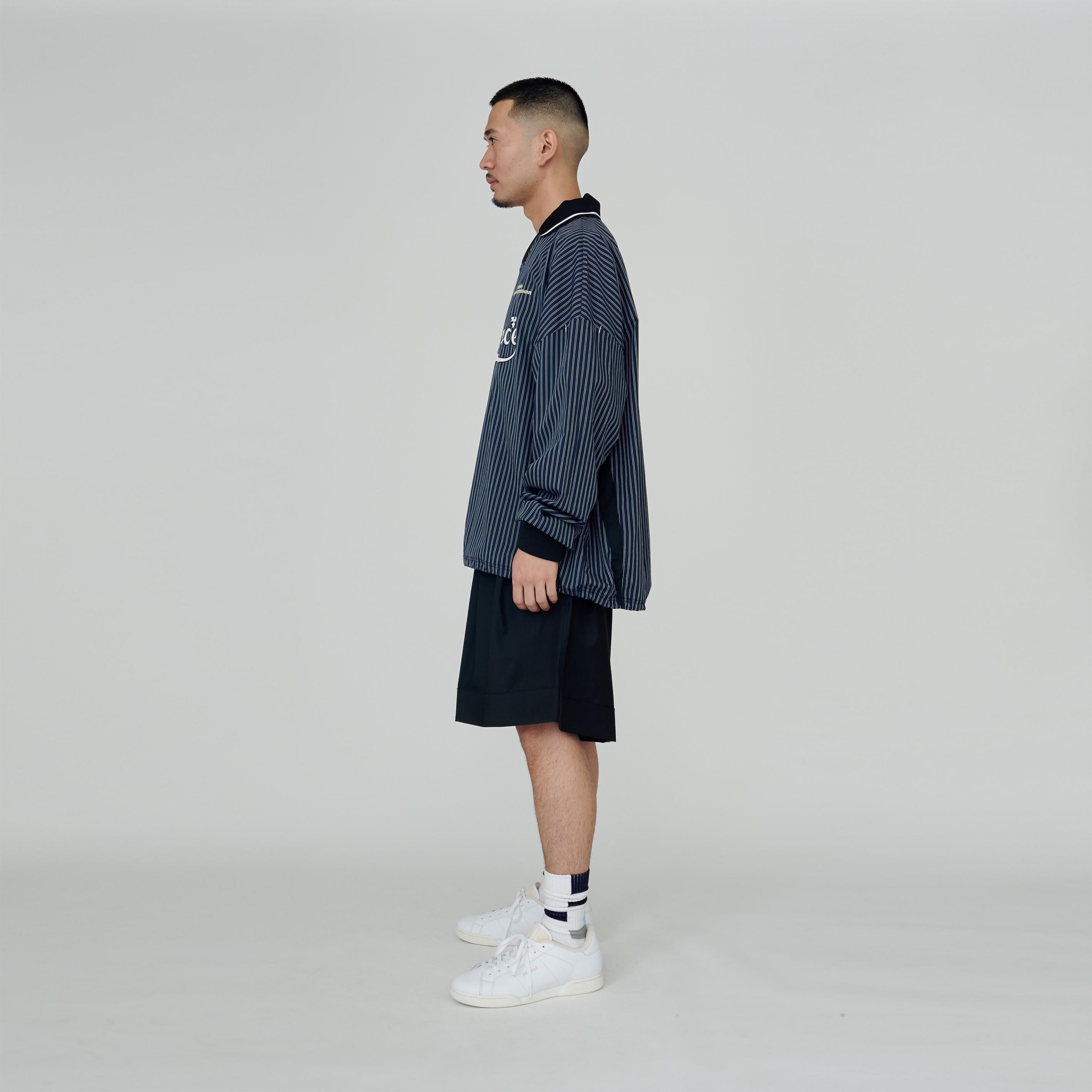 UNTRACE STRIPE FOOTBALL GAME SHIRT L/S - tity