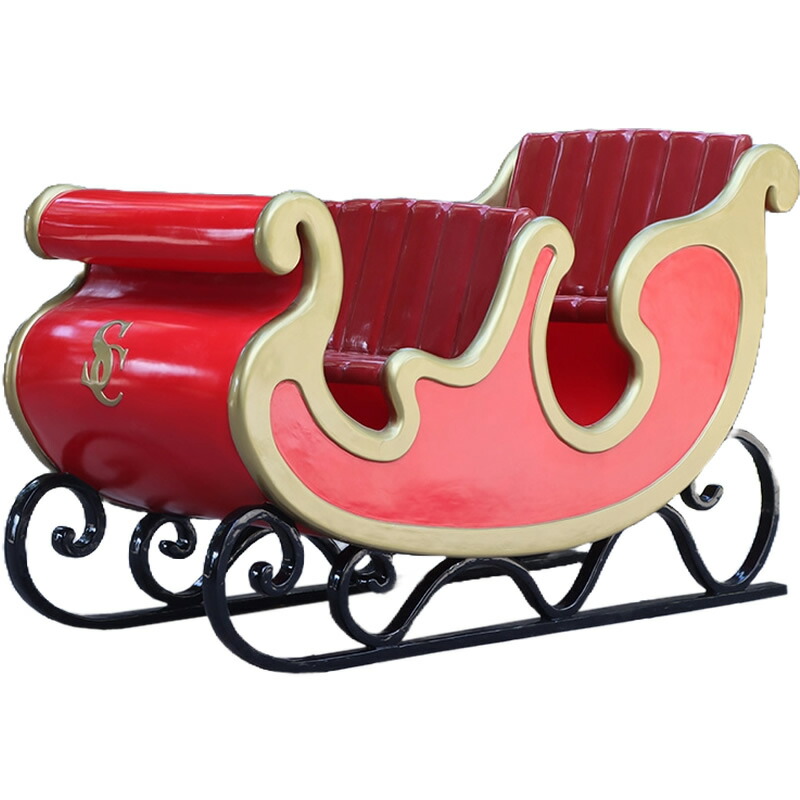 楽天市場】クリスマスの大きなソリ 4人乗り 大きい オブジェ