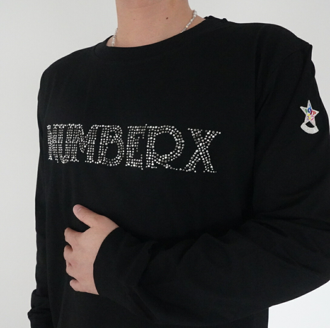 楽天市場】NUMBERX ラインストーン galaxy 星 ロゴ 長袖tシャツ