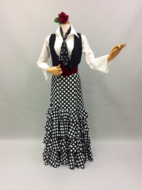 楽天市場】フラメンコ衣装 ブラウス 白 ホワイトブラウス全18色