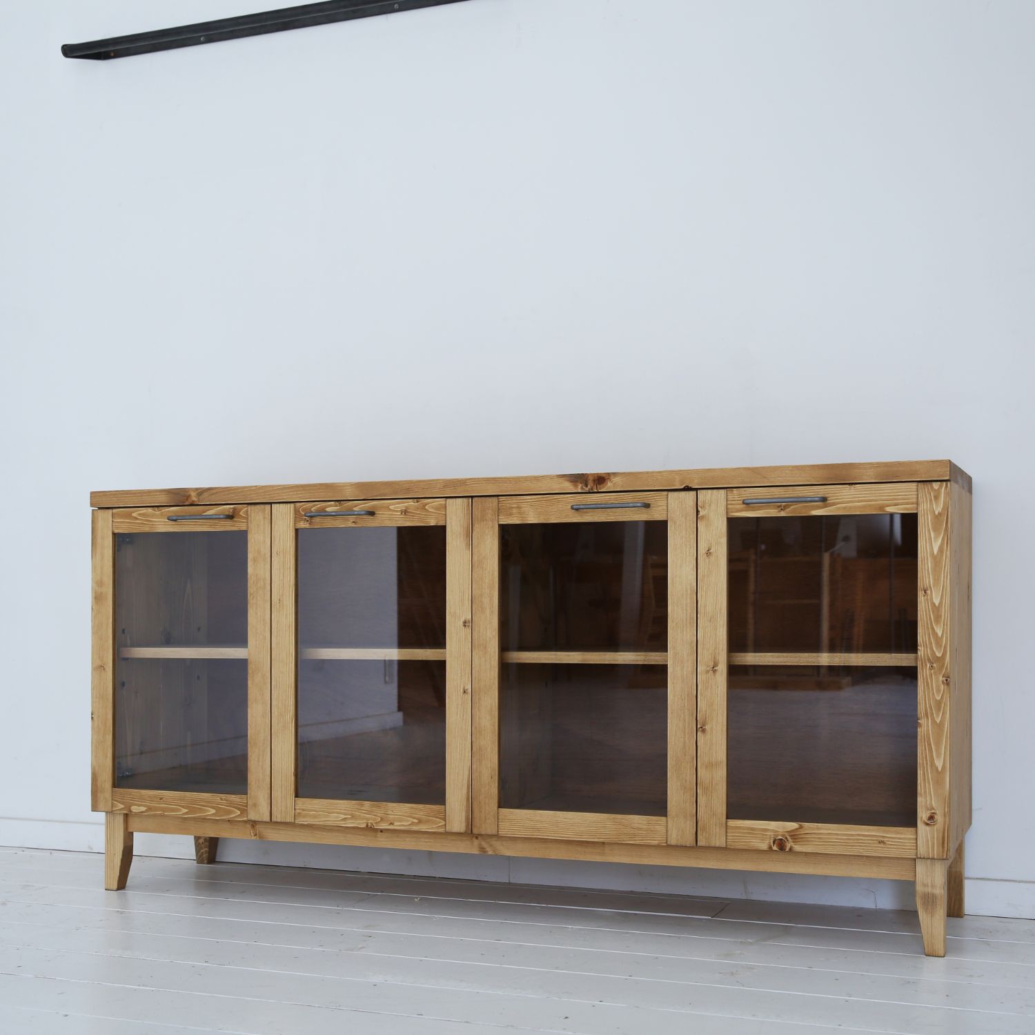 楽天市場】カップボード 無垢 ロータイプ サイドボード キャビネット