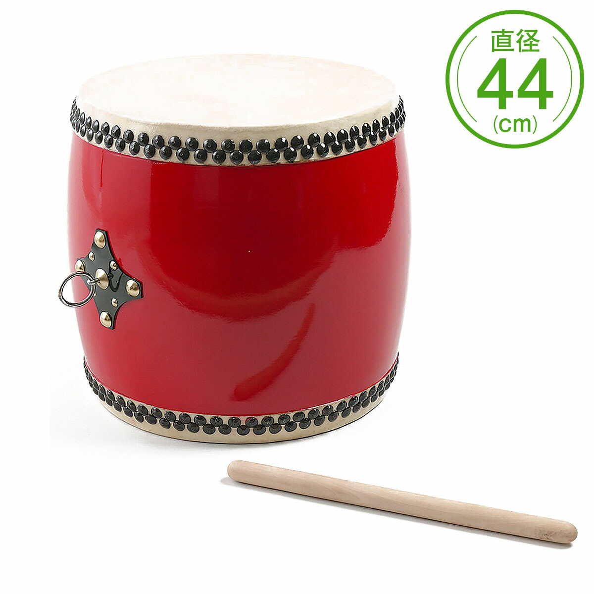 楽天市場】エイサー用大太鼓(特小) 水牛皮 直径18cm×高さ20cm バチ2本
