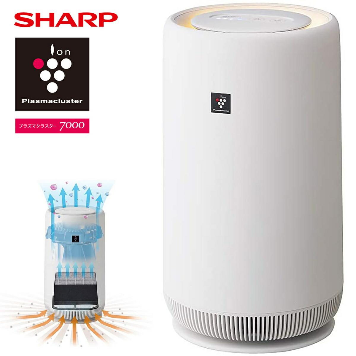 楽天市場】SHARP FU-NC01 小型 空気清浄機 プラズマクラスター 7000
