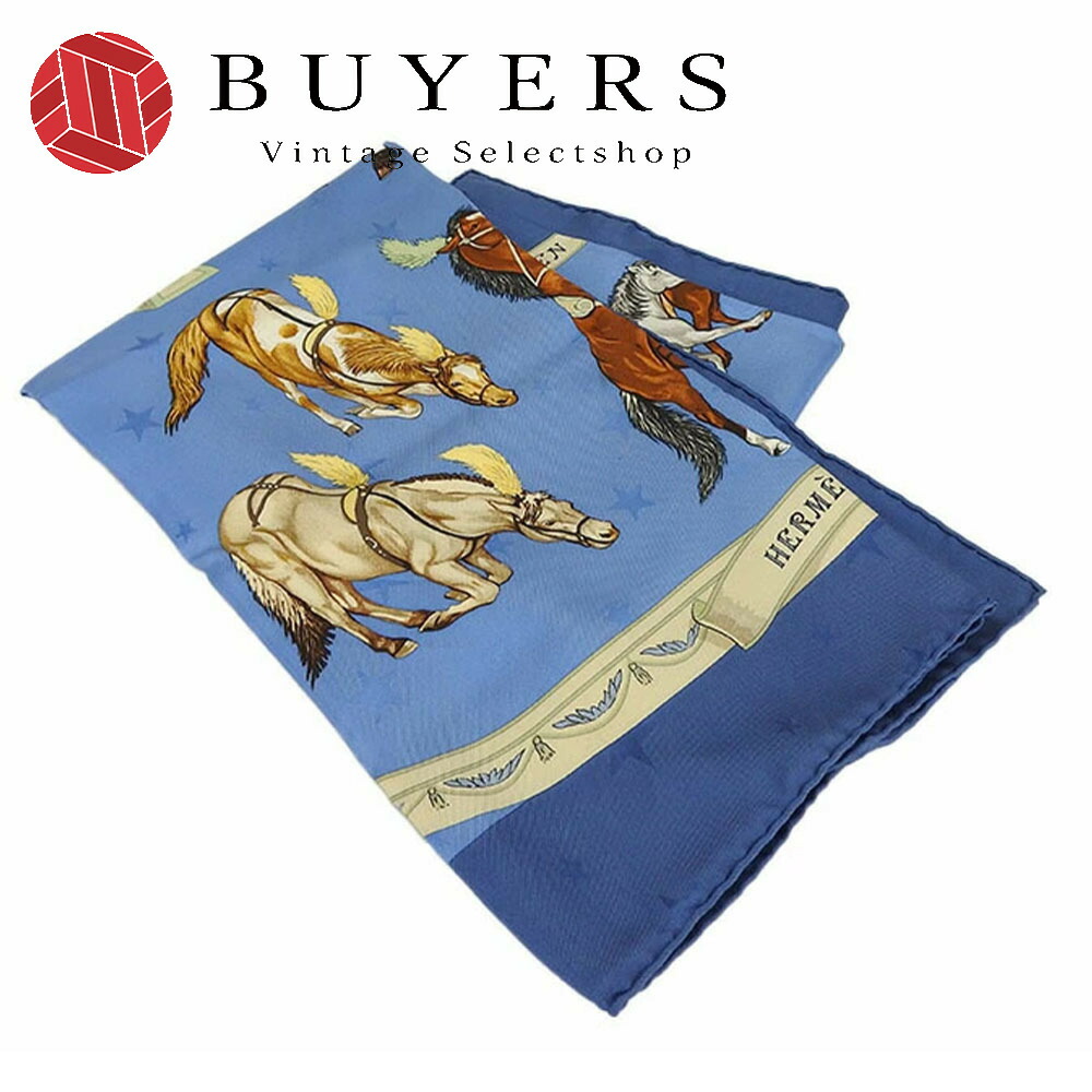 楽天市場】【中古】エルメス スカーフ カレ90 EN PISTE シルク100％ 馬