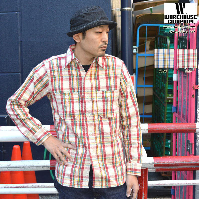 WAREHOUSE チェック柄ネルシャツ XL