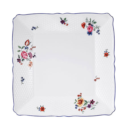 楽天市場】ウェッジウッド タフェッタ フラワー スクエアプレート 27cm