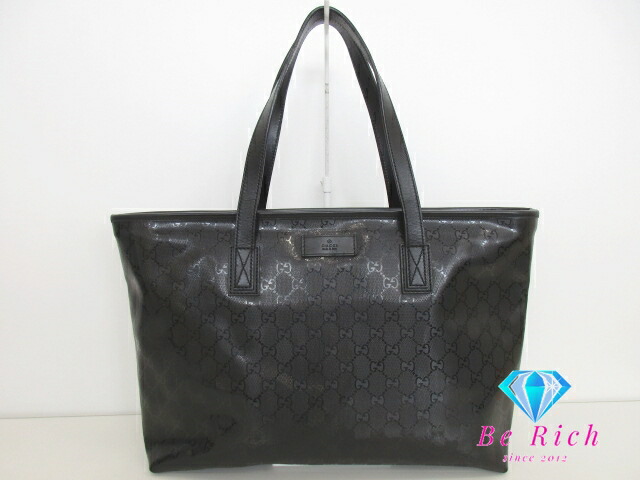 楽天市場】グッチ GUCCI トートバッグ 211137 GG インプリメ 黒