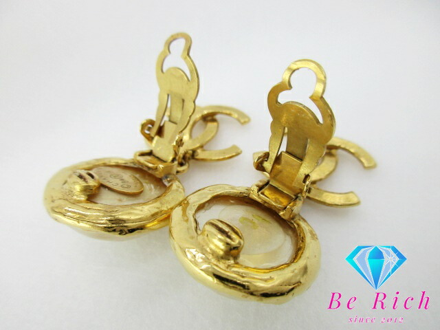 楽天市場】シャネル CHANEL フェイク パール ココマーク イヤリング