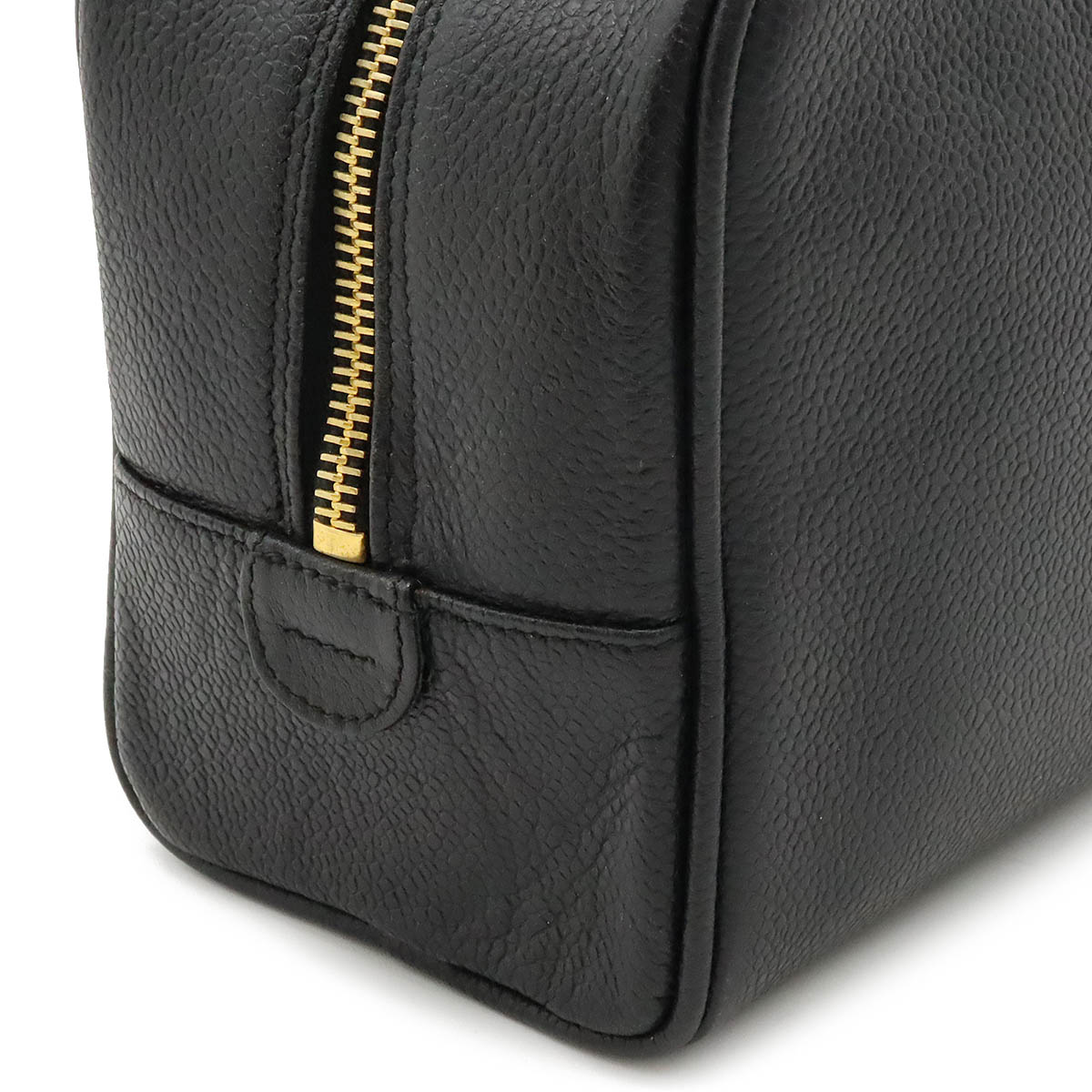 楽天市場】CHANEL シャネル ココマーク キャビアスキン メイクポーチ