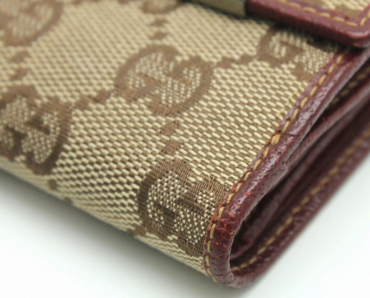 楽天市場】【財布】GUCCI グッチ GGキャンバス レザー 2つ折財布
