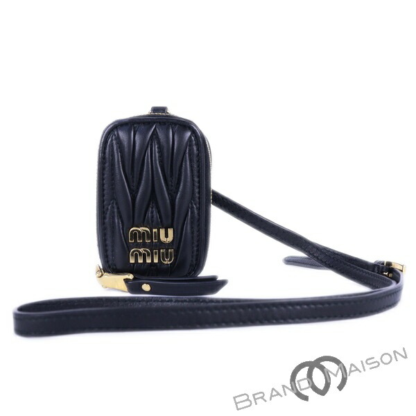 楽天市場】Aランク【ミュウミュウ】Airpodsケース/マテラッセ/ブラック