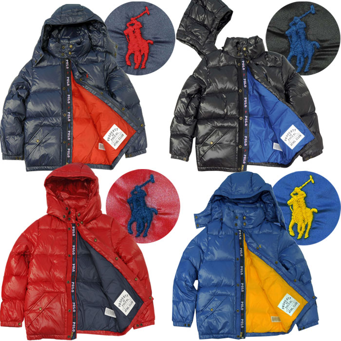 楽天市場】POLO by Ralph Lauren Boy'sフード付（着脱可） ダウン