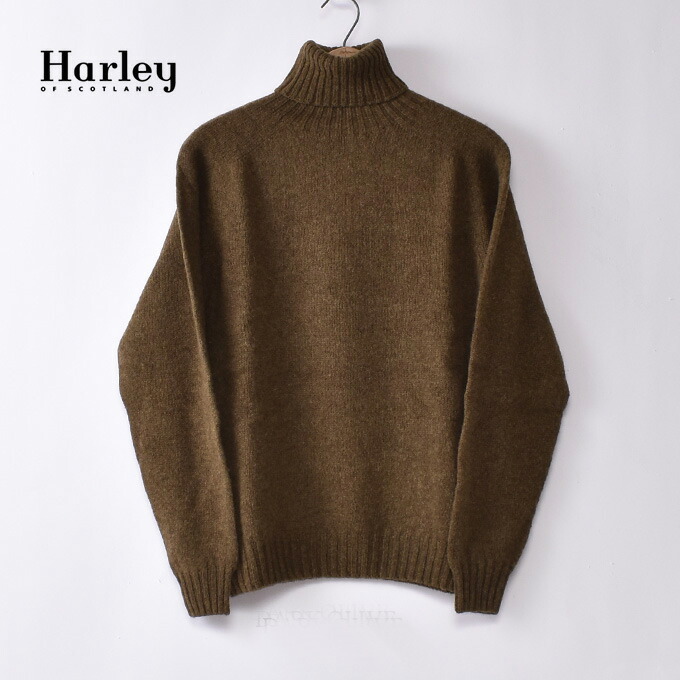 楽天市場】HARLEY OF SCOTLAND / SHETLAND POLO NECK (ROLL NECK