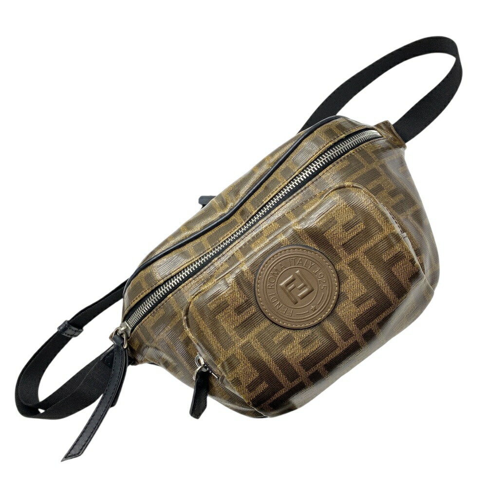 フェンディ FENDI ボディバッグ ウエストポーチ ズッカ柄 ロゴ ミニ