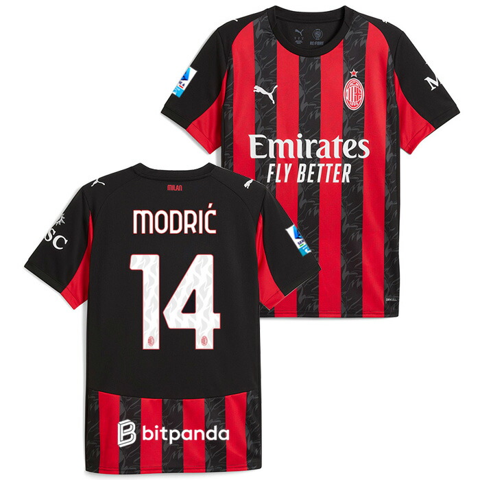 楽天市場】○ACミラン 25-26 ホーム 半袖 ユニフォーム No.14