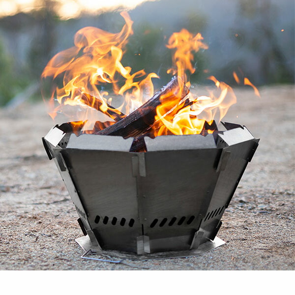 楽天市場】バッドボンファイヤー 焚き火台 二次燃焼 組み立て式 焚火台