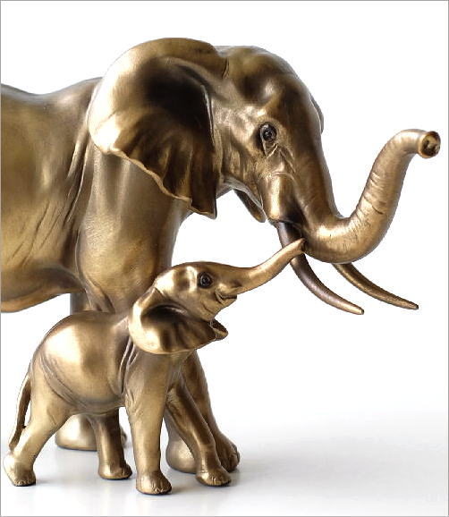楽天市場】ゾウ 置物 オブジェ おしゃれ ぞう 象 エスニック ゴールド