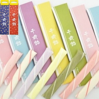 楽天市場】千歳飴（千歳あめ） 【7本入／のし袋・手提袋：千鳥柄