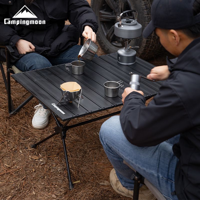 楽天市場】【マラソン限定☆P5倍】キャンピングムーン ロールテーブル