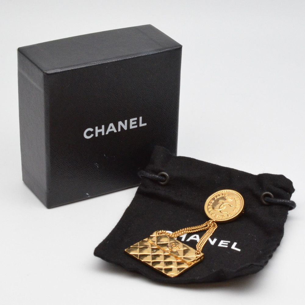 楽天市場】CHANEL シャネル マトラッセバッグモチーフ ブローチ