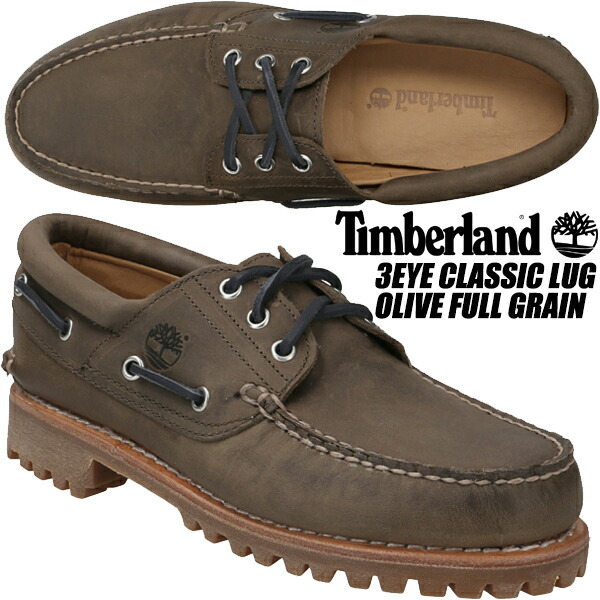 楽天市場】Timberland 3EYE CLASSIC LUG OLIVE FULL GRAIN TB 0A5S38