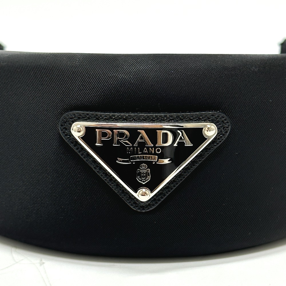 楽天市場】PRADA プラダ トライアングルロゴ ヘアアクセサリー ヘア
