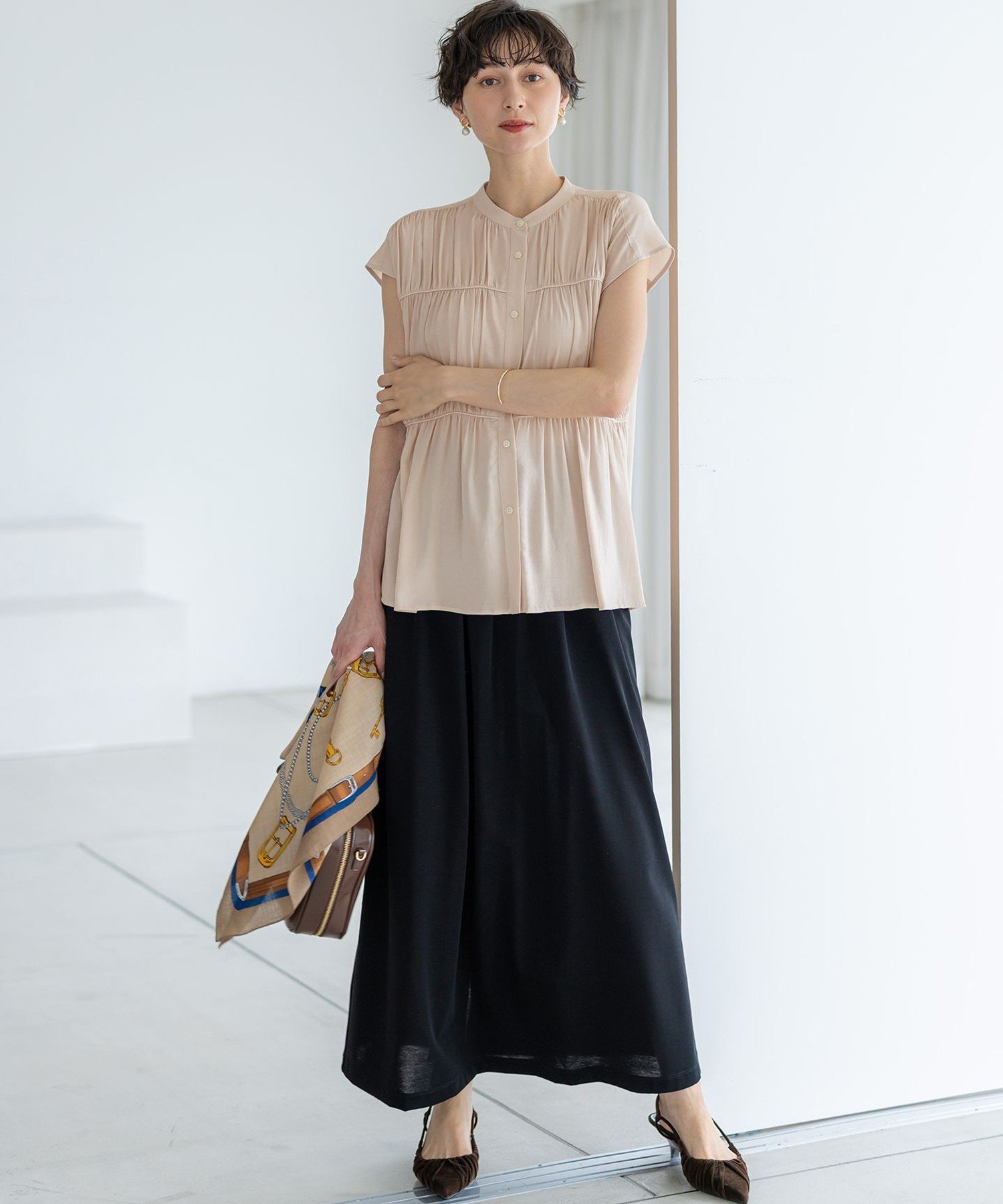 23区｜【好評につき追加/Oggi・LEE掲載】ウール カシミヤ ストール