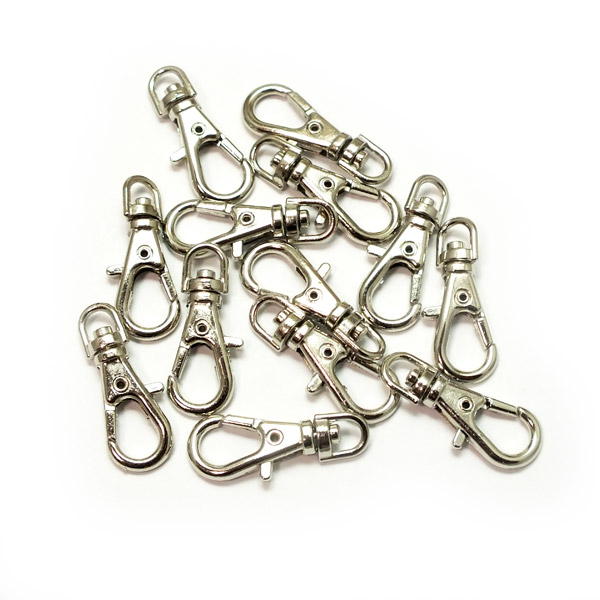 楽天市場】ナスカン極小サイズ 23x8.5mm レバー付き 10個入り☆回転