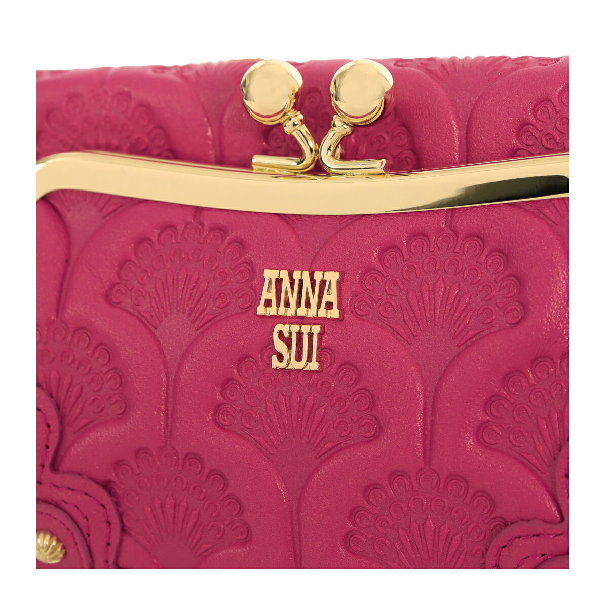 楽天市場】アナスイ 二つ折り財布 がま口 ピーコック 本革 レディース