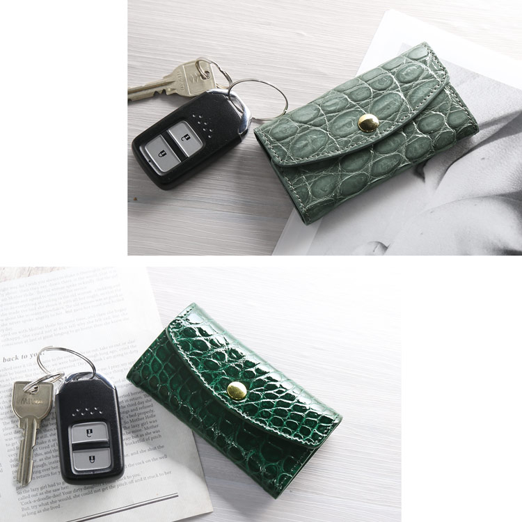 楽天市場】日本製 キーケース クロコダイル 6連 キーホルダー 日本製