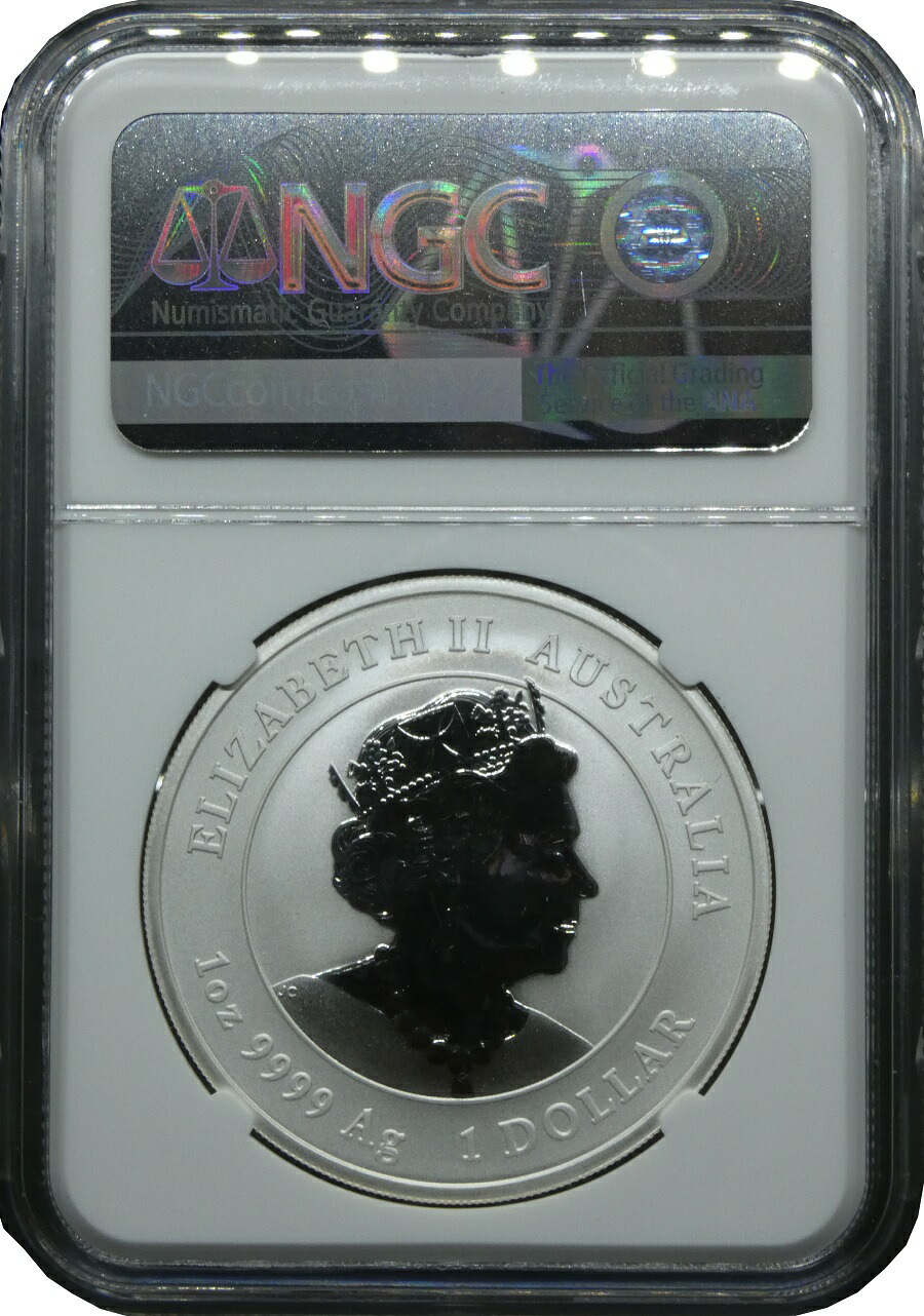 楽天市場】2023年 NGC MS70 高鑑定品 オーストラリア 1ドル銀貨 ウサギ