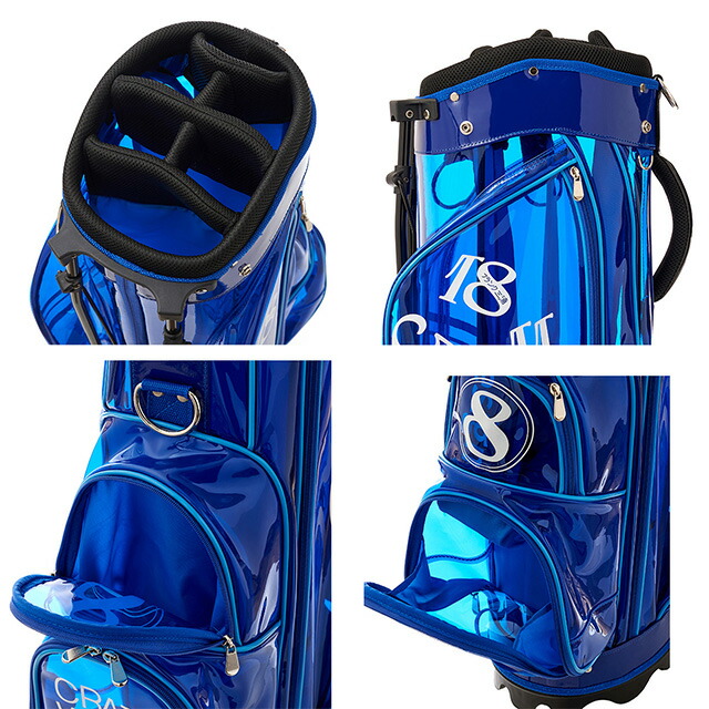 楽天市場】キャディバッグ ゴルフバッグ 9インチ クリア フランク三浦