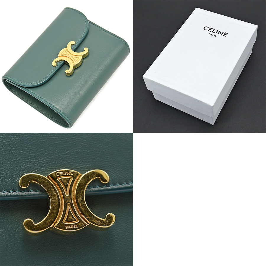 楽天市場】セリーヌ CELINE トリオンフ スモール フラップウォレット