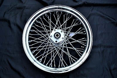 楽天市場】部品屋K&W 18インチスポークホイール 5.5J 汎用 HARLEY