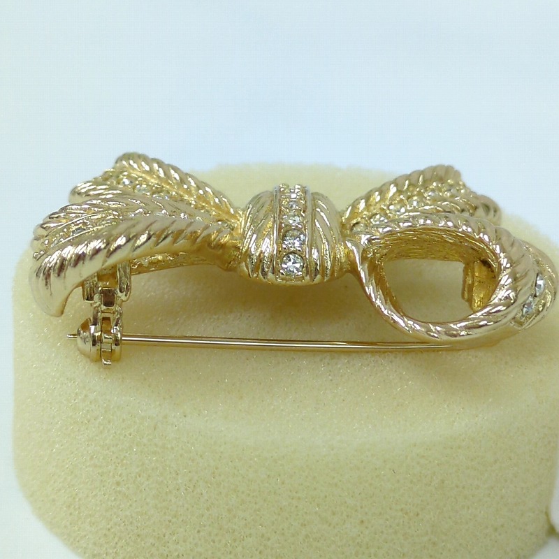 楽天市場】Christian Dior クリスチャンディオール リボン ブローチ