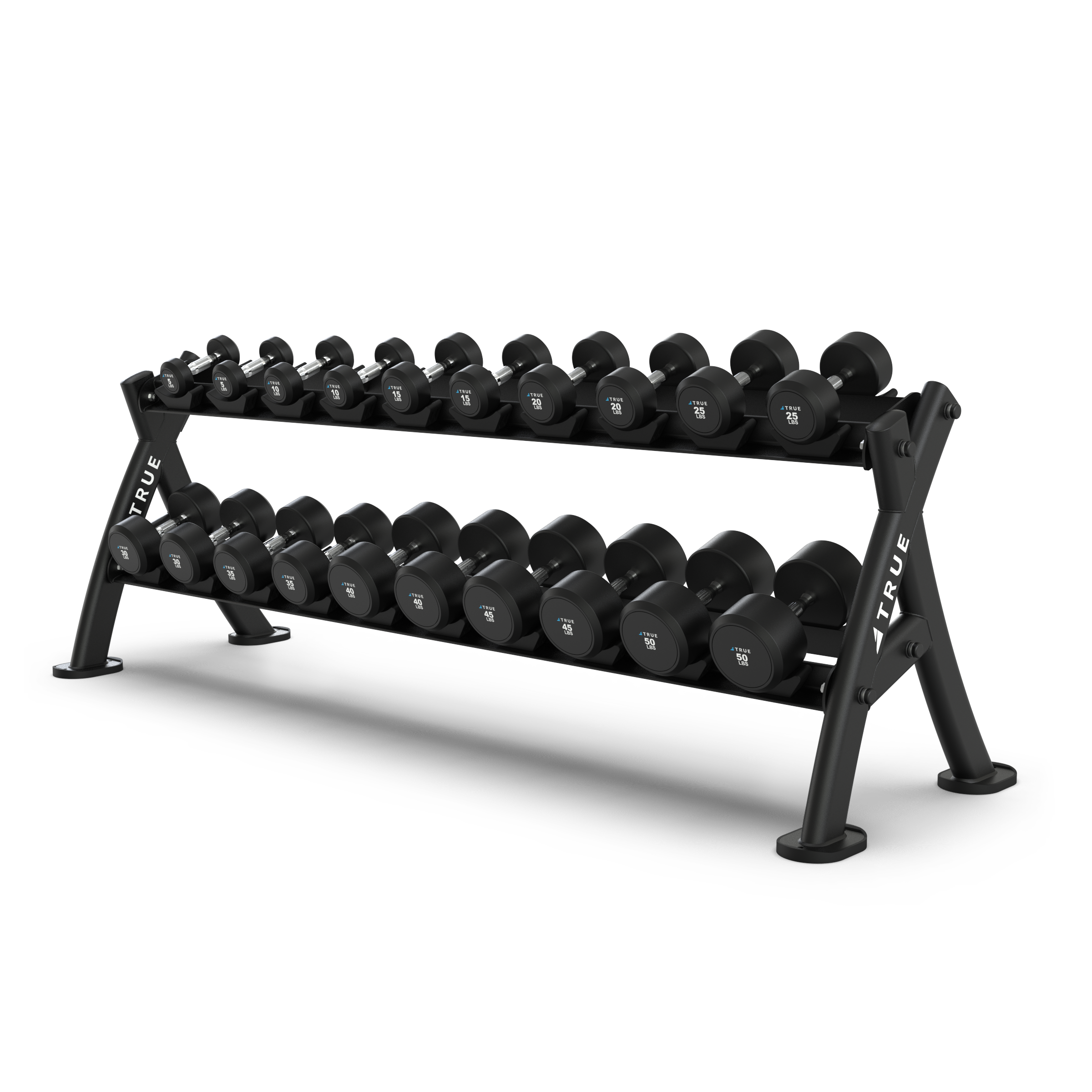 XFW-4700 ダンベル・ラック -TRUE フィットネス - 商用エクササイズ器具