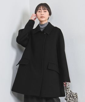 スタンドカラー ミドルコート