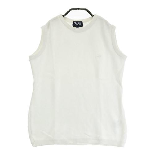 PEARLY GATES パーリーゲイツ リバーシブル ニット ベスト ホワイト系
